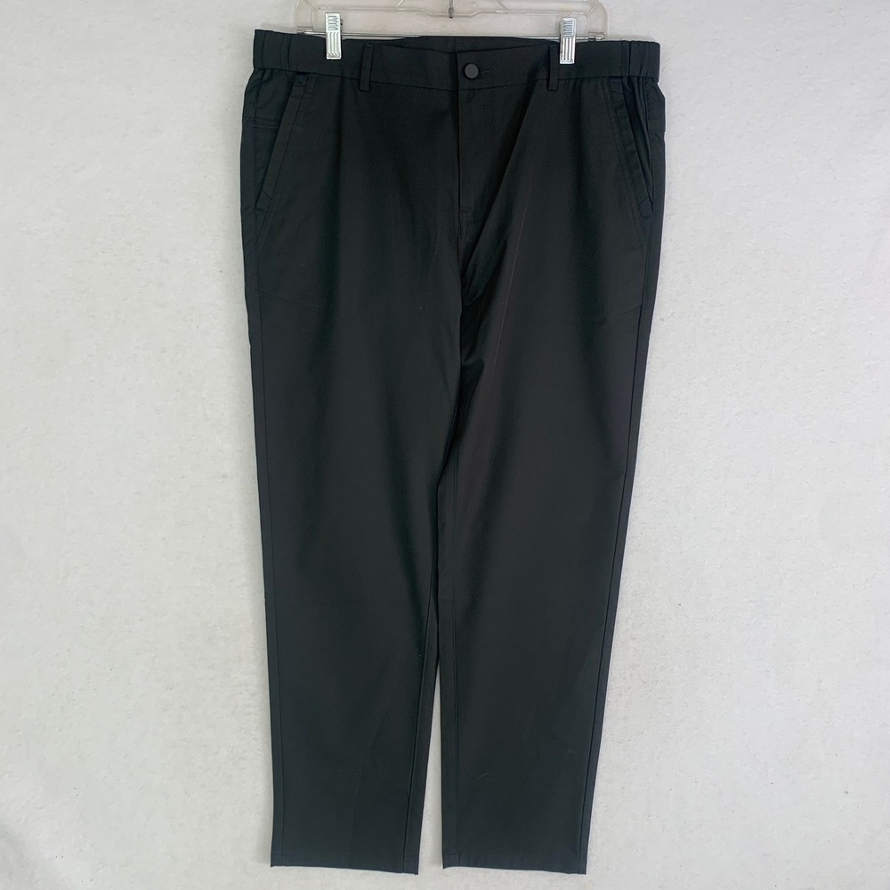 Jack Archer Jetsetter Tech Pants 35x28 Dark Green Slim Fit Travel Chino